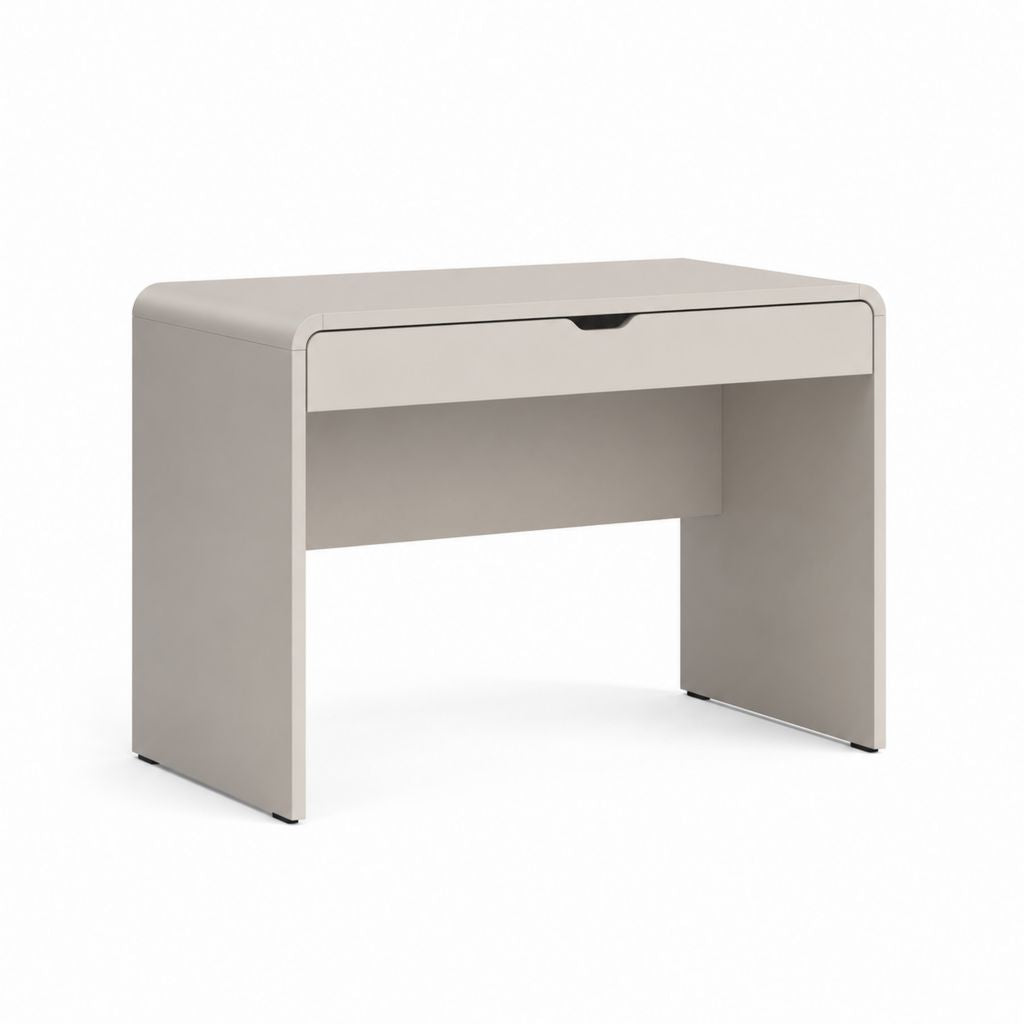 Scrivania tradizionale con cassetto beige in pannello truciolare 100 x 50 x 75 cm